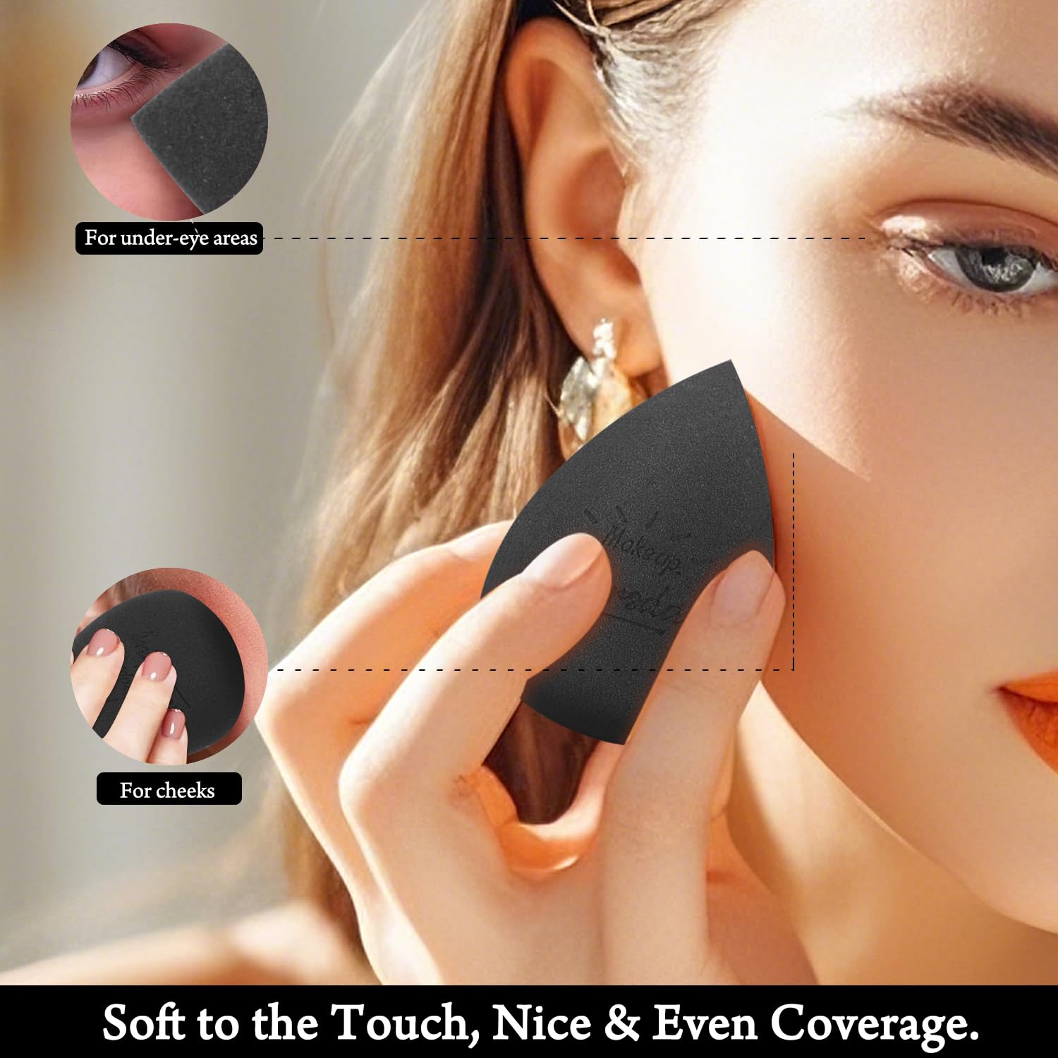 Real Perfection Éponge avec deux formes pour applications ciblées