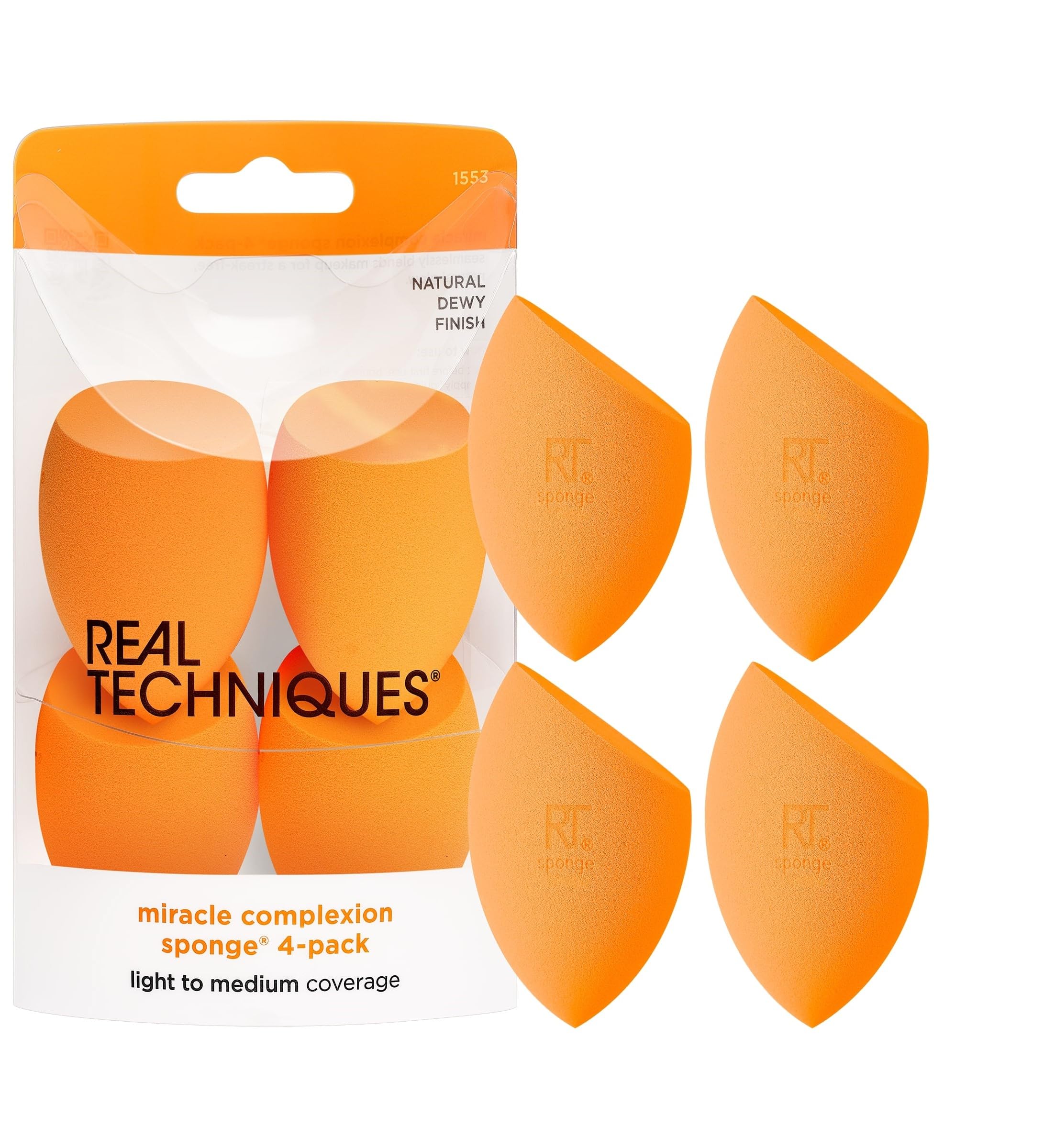 Real Techniques Miracle Complexion emballage du lot de 4 éponges prêt à l emploi