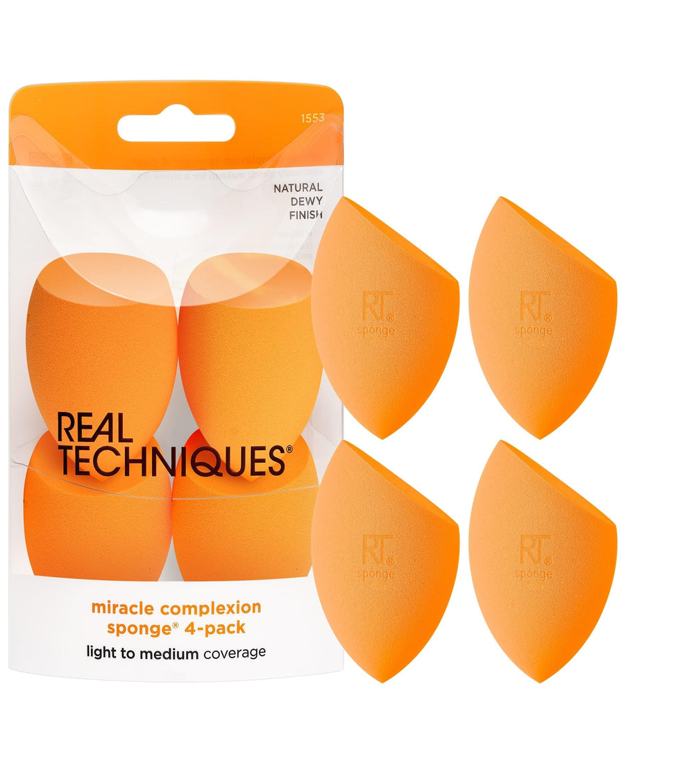 Real Techniques Miracle Complexion emballage du lot de 4 éponges prêt à l emploi