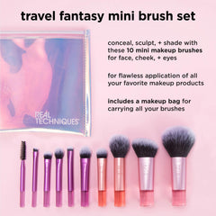 Real Techniques Travel Fantasy Mini Kit – pinceau multitâches mini pour application polyvalente.