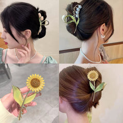 REALHUNLEE pinces fleurs lis: ajoutent élégance durable et maintiennent vos cheveux sans glisser.