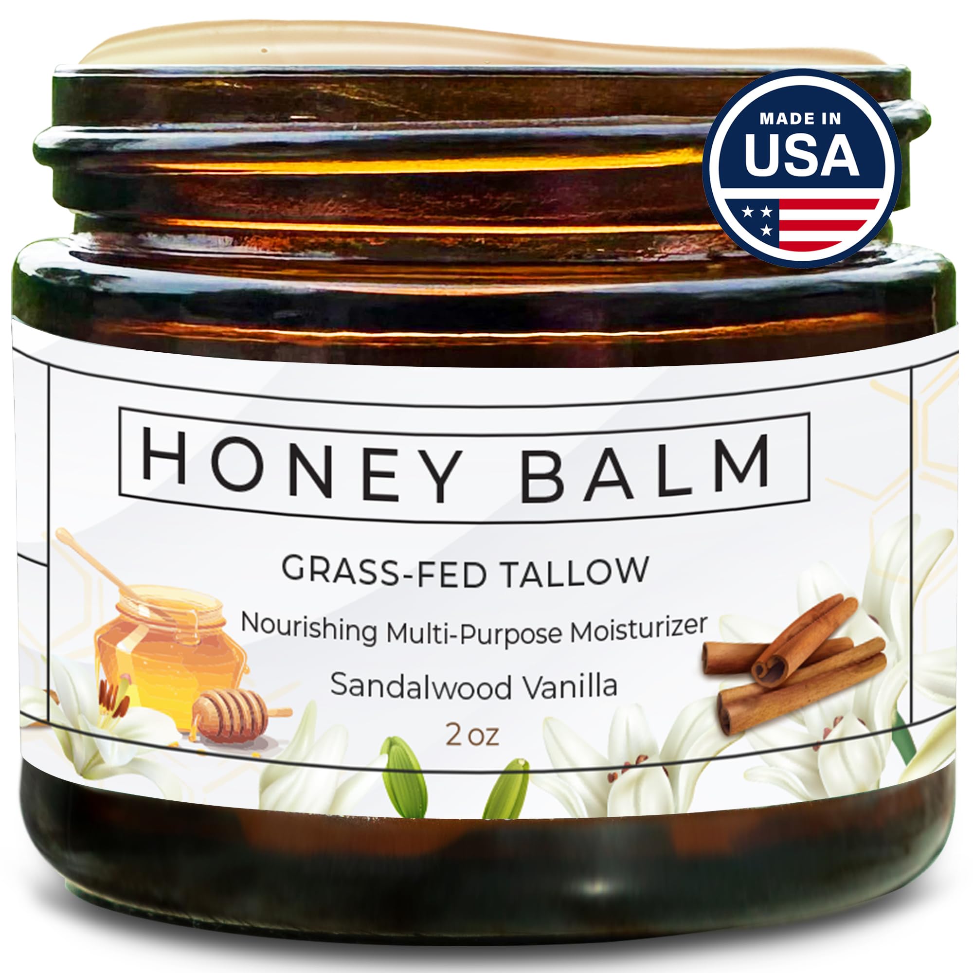 Really Good Blends baume-tallow-miel-pot-2oz pour hydratation intense