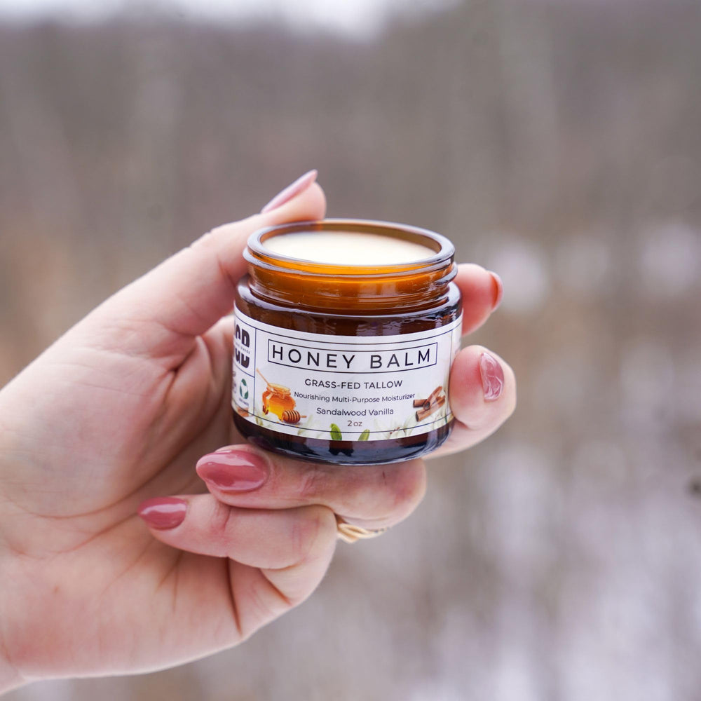 Really Good Blends tallow-boeuf-a-lherbe-pot montre peau plus douce