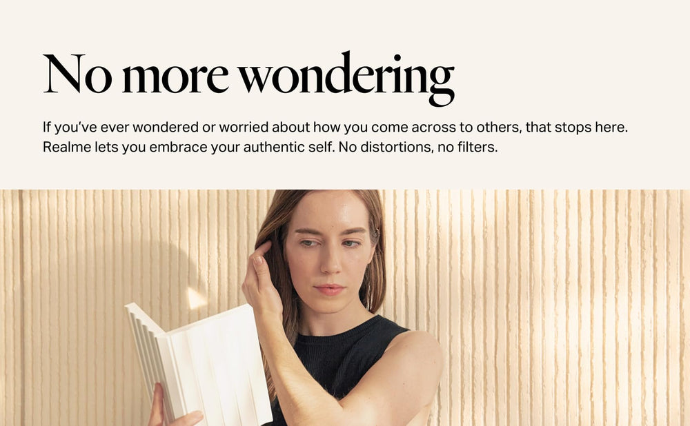 Realme V0 - miroir non inverse application-maquillage: aide précise pour maquillage et coiffure.