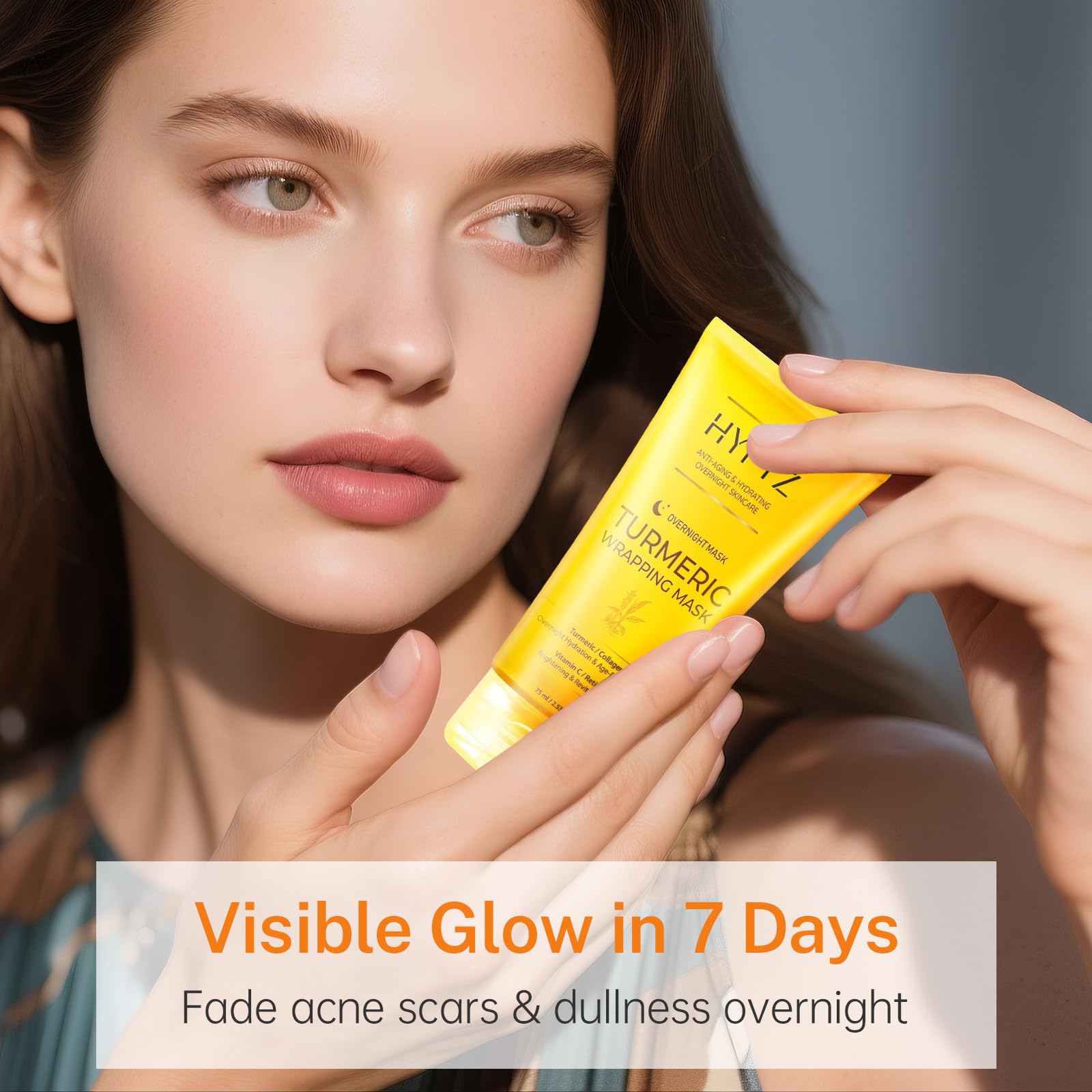 Realori masque-nuit-curcuma adapté à tous les types de peau pour hydratation.