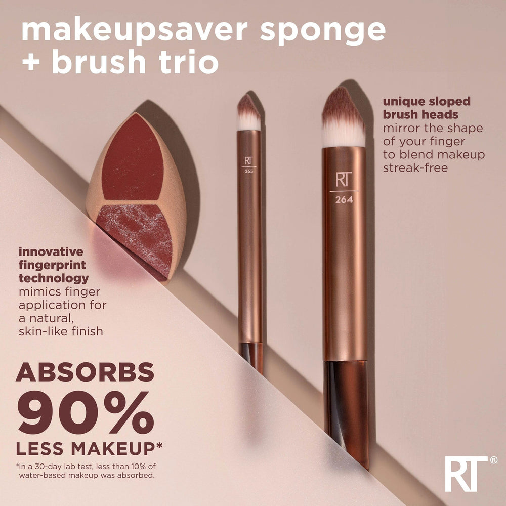 Real Techniques Makeupsaver: pinceau base pour une couvrance maîtrisée sans effort.