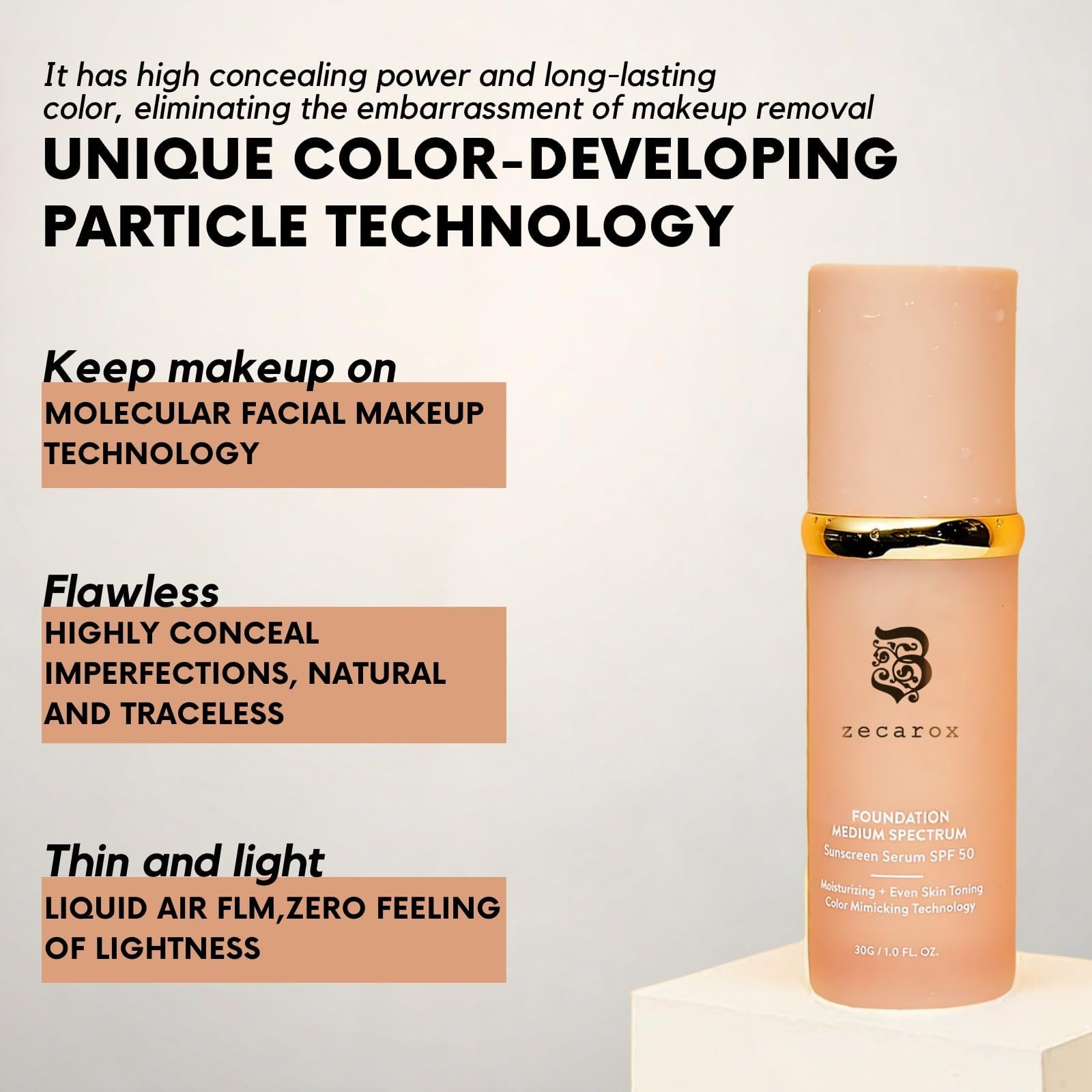 REATIFUL Foundation 4 en 1 — tenue longue durée et résistance à l'eau.