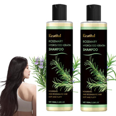 REATIFUL Shampooing Romarin - bouteille, stimule la croissance des cheveux et apporte douceur.