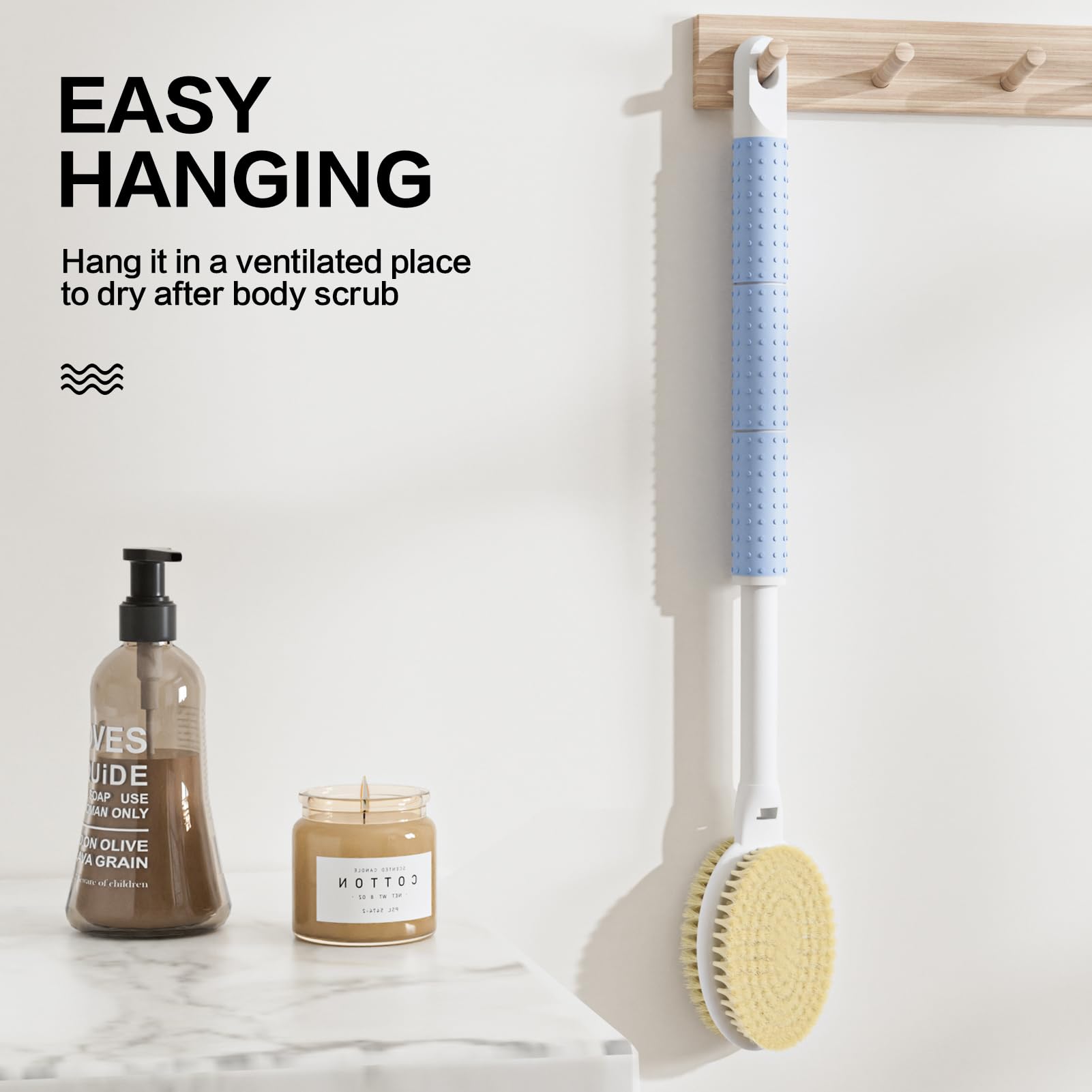 Brosse Rebex avec poignée anti-dérapante assure une prise en main ferme.