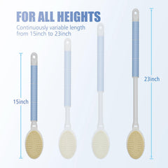 Brosse Rebex à poils doux, nettoyage délicat pour peau sensible.
