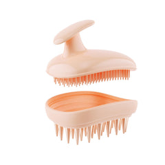 Brosse Rebex massage cuir chevelu 2-en-1 pour shampooing en douceur.