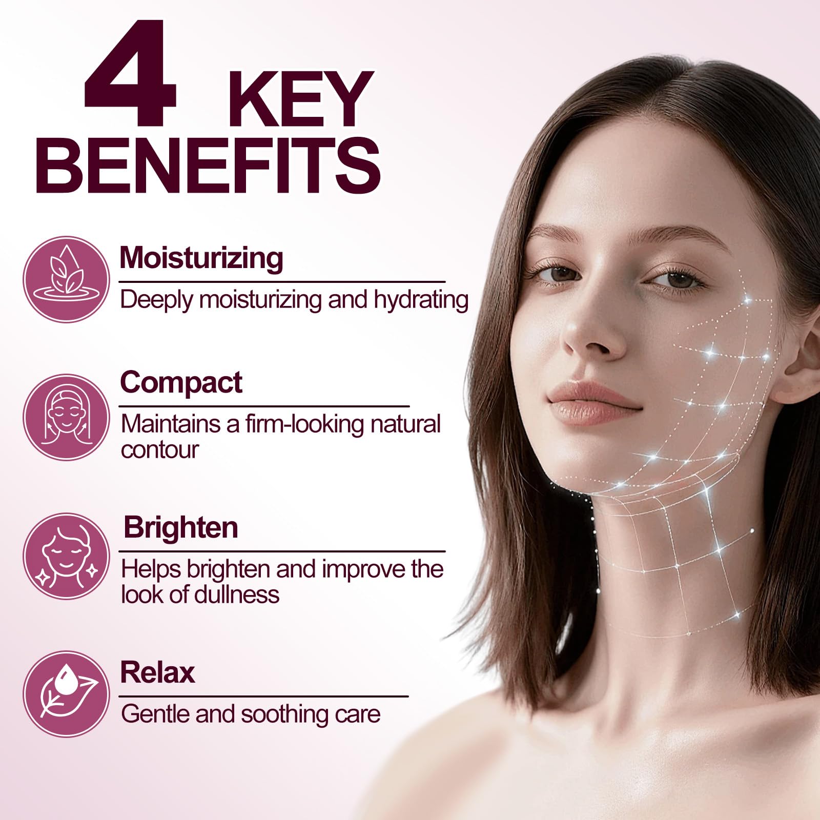 REBODUM Calcium Volume Multi Balm Stick applied on the face for smooth, hydrated skin
