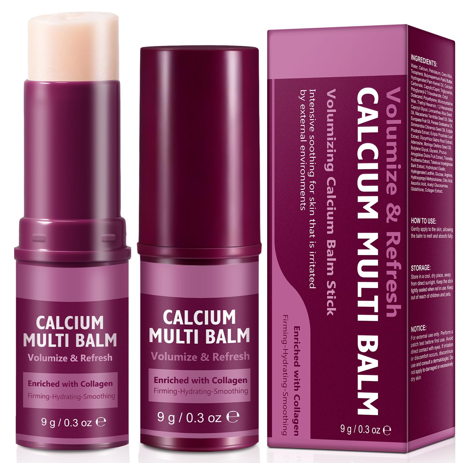 REBODUM Calcium Volume Multi Balm Stick packaging shown for on-the-go skincare