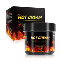 REBODUM Crème transpirante chaude flacon visible pour une routine d'entraînement intense.