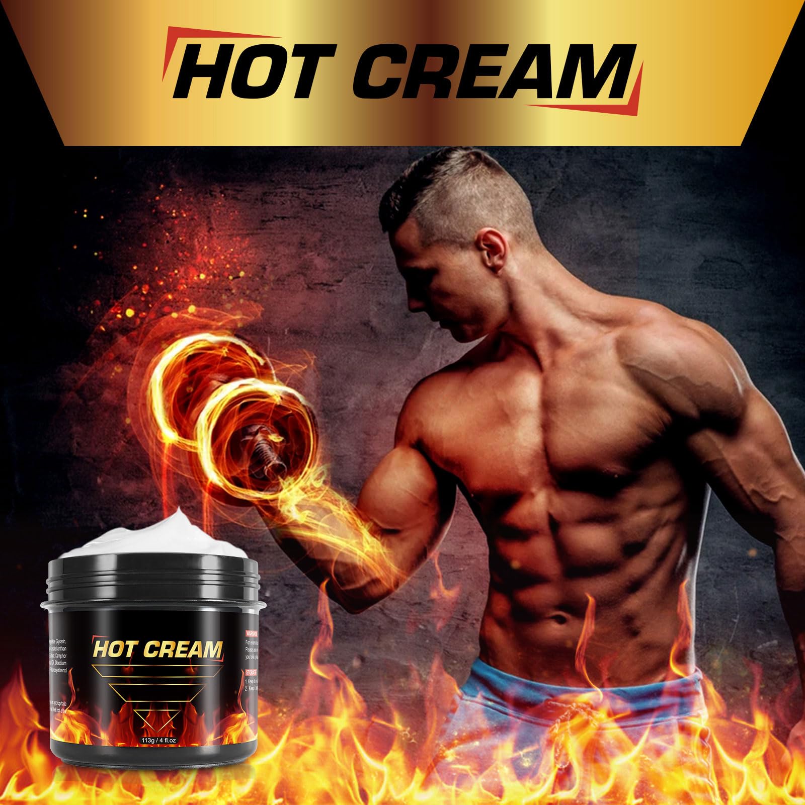 Crème transpirante chaude REBODUM accompagne les séances cardio avant l’effort.
