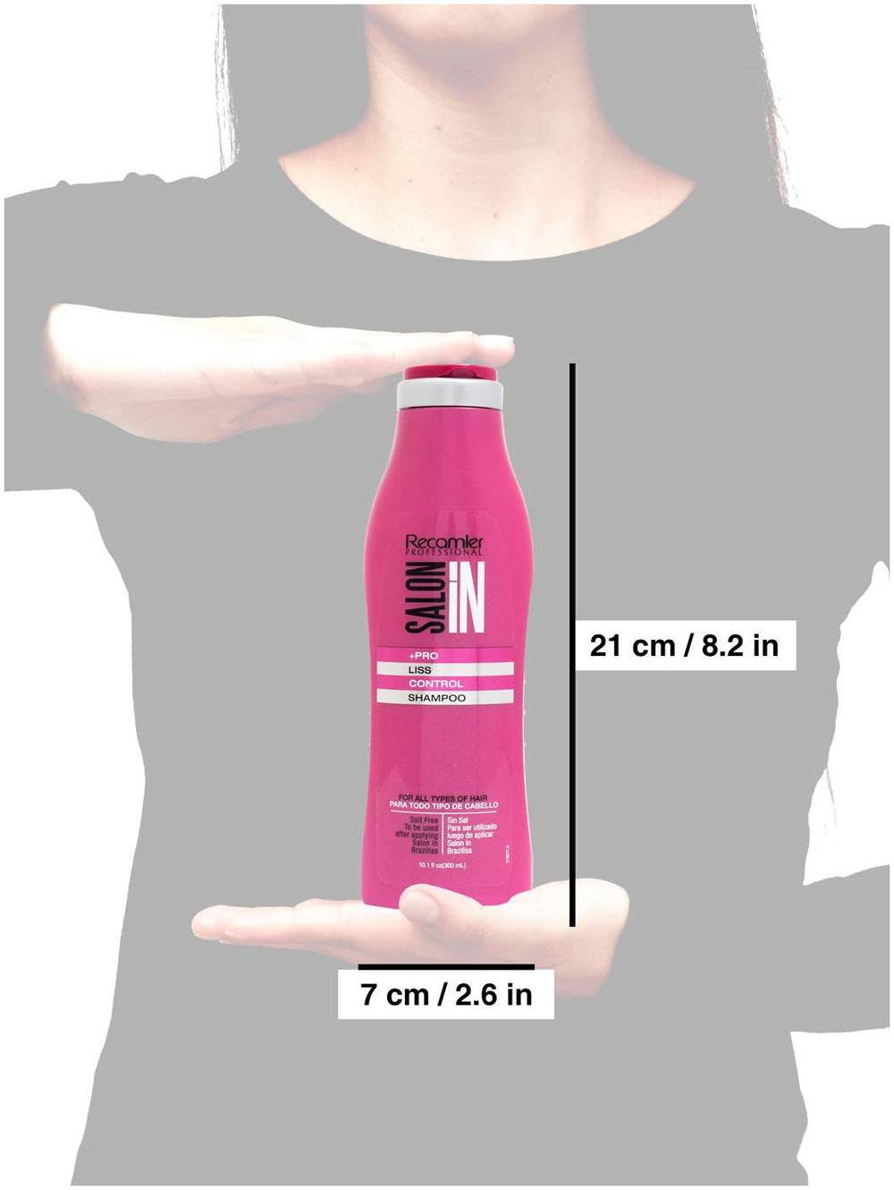 RECAMIER PROFESSIONAL SALON IN Cheveux lisses et brillants après le soin Braziliss.