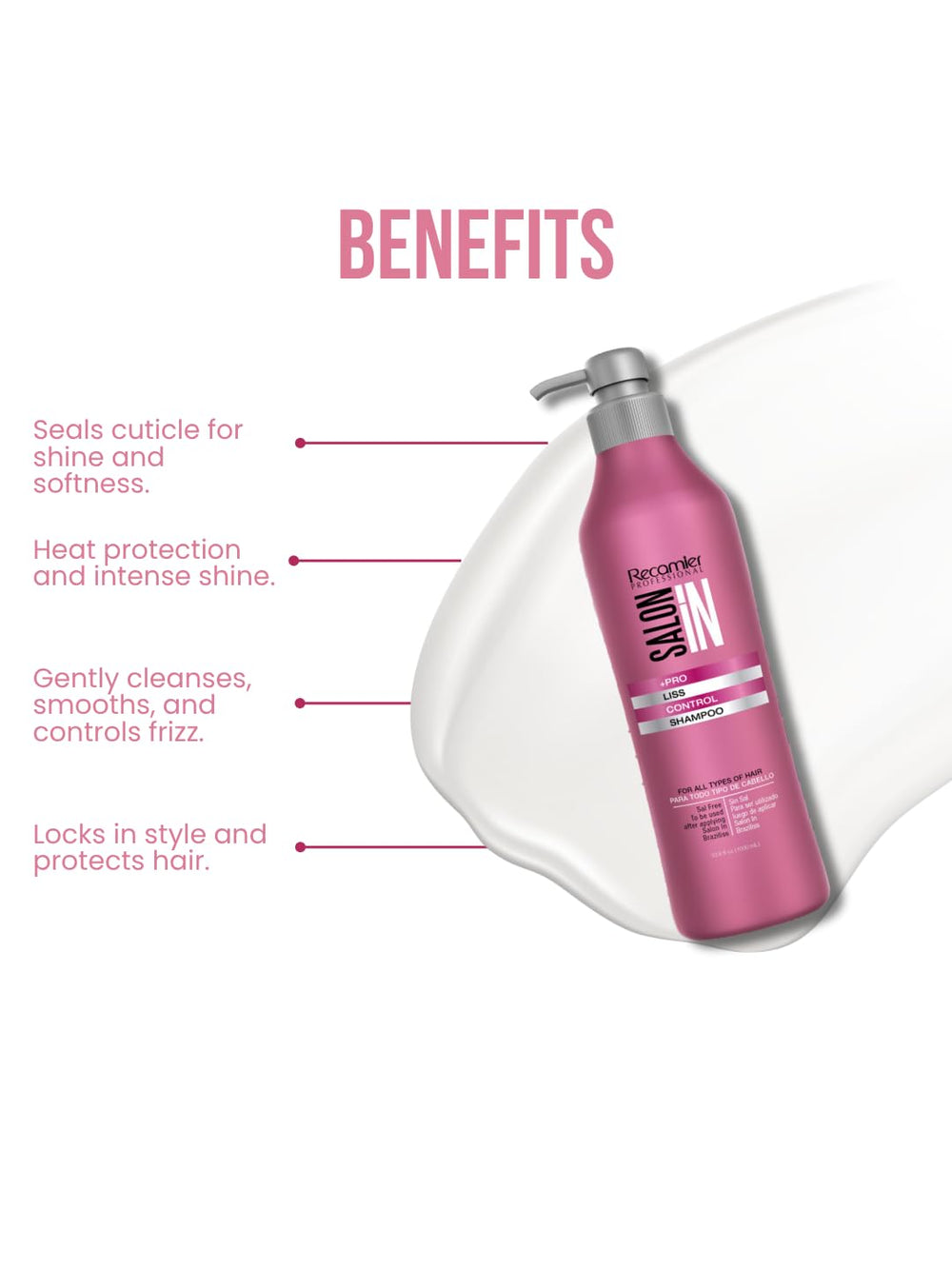 RECAMIER Liss Control : texture crèmeuse pour une application douce.