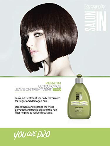 RECAMIER PROFESSIONAL SALON IN +Pro Keratin Ultra Force: application sans rinçage pour une douceur constante au quotidien.