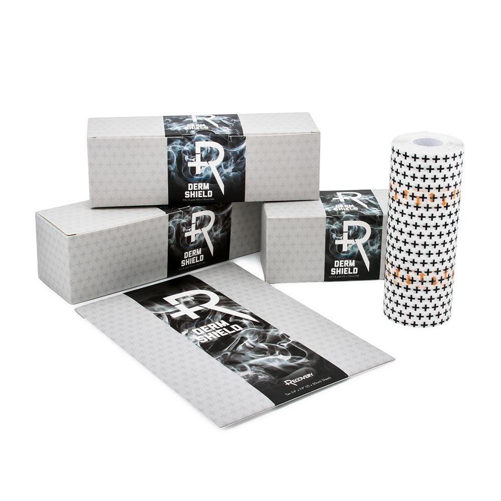 Derm Shield Recovery Aftercare adhérence sûre et couverture fiable contre les frottements.