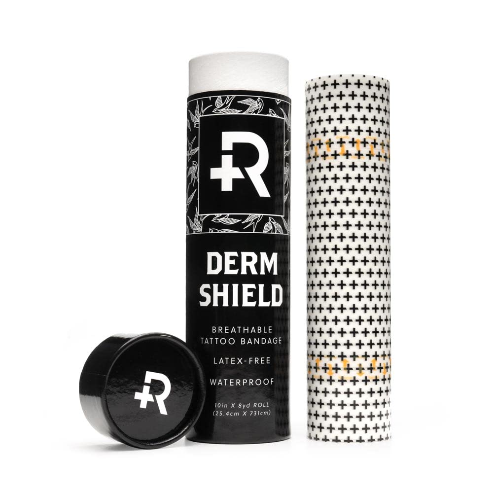 Patch Derm Shield Recovery Aftercare tatouage transparent et film mat offrant protection légère