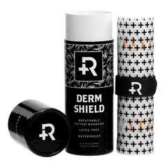 Recovery Aftercare Derm Shield bandage transparent mat pour tatouage, protection délicate.