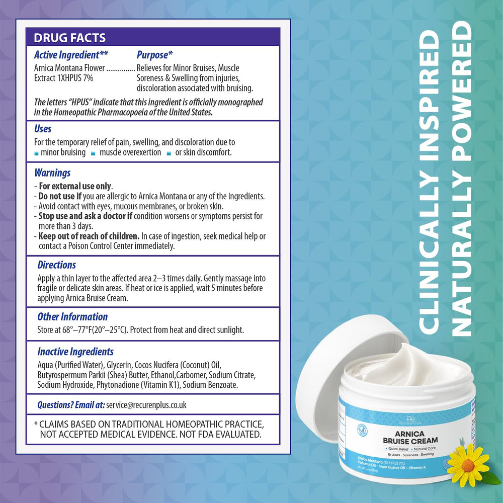Vitamine K1 Arnica Recuren Plus, soin adapté à peau délicate