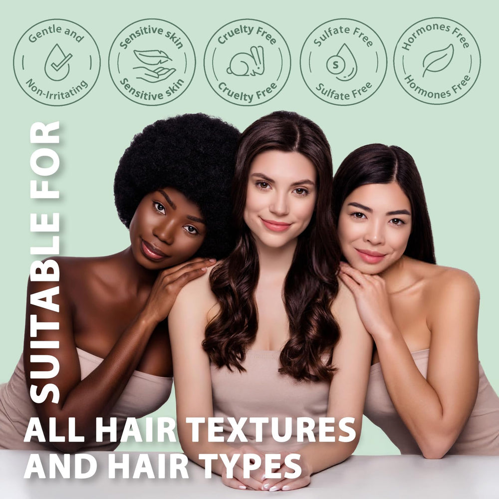 Cheveux propres après lavage avec le shampoing antifongique Recuren Plus.