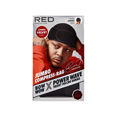 Durag Red by Kiss Bow Wow design sans cape offrant un ajustement confortable.