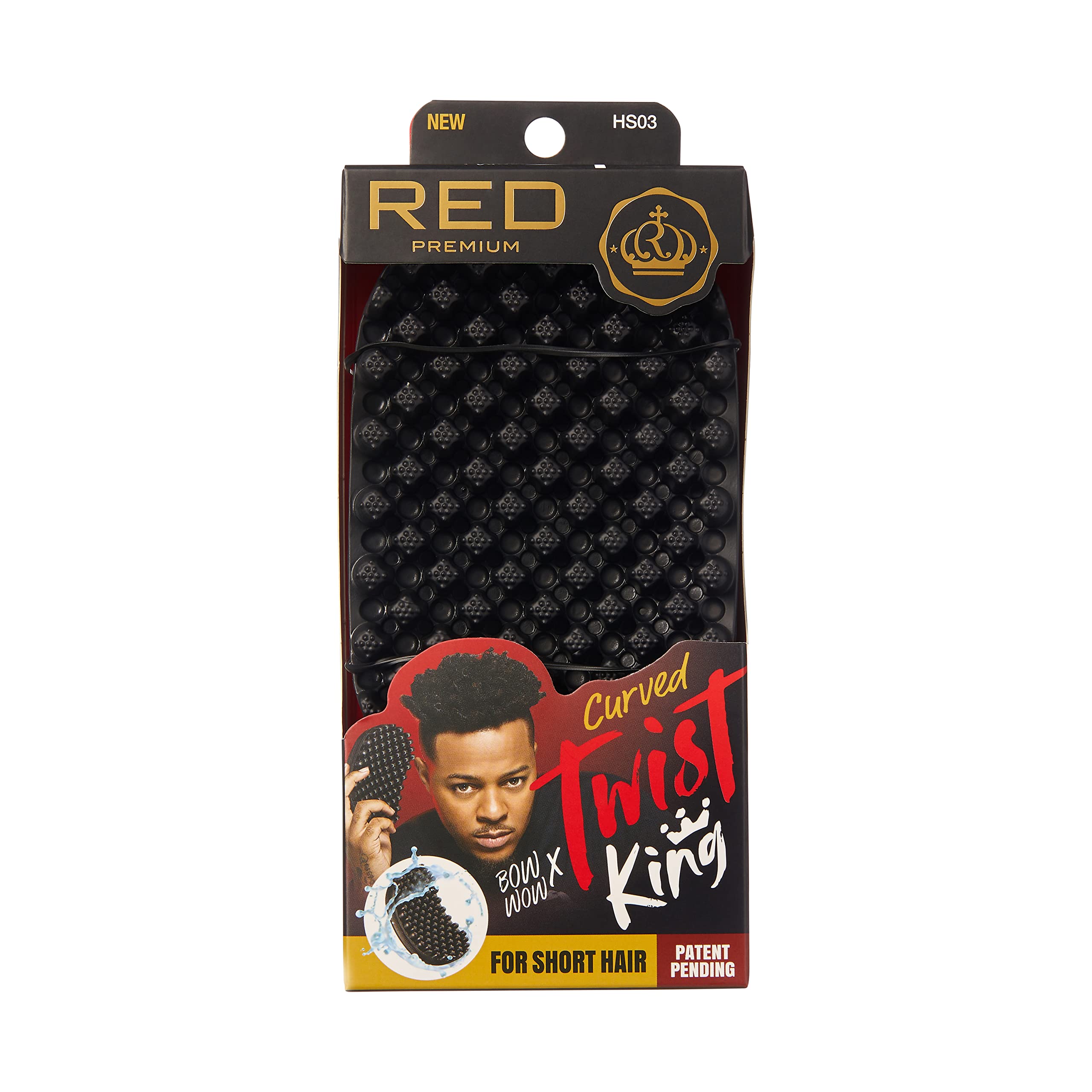 Red by Kiss Bow Wow X Twist King: brosse twist-luxe-lavable pour coiffage précis