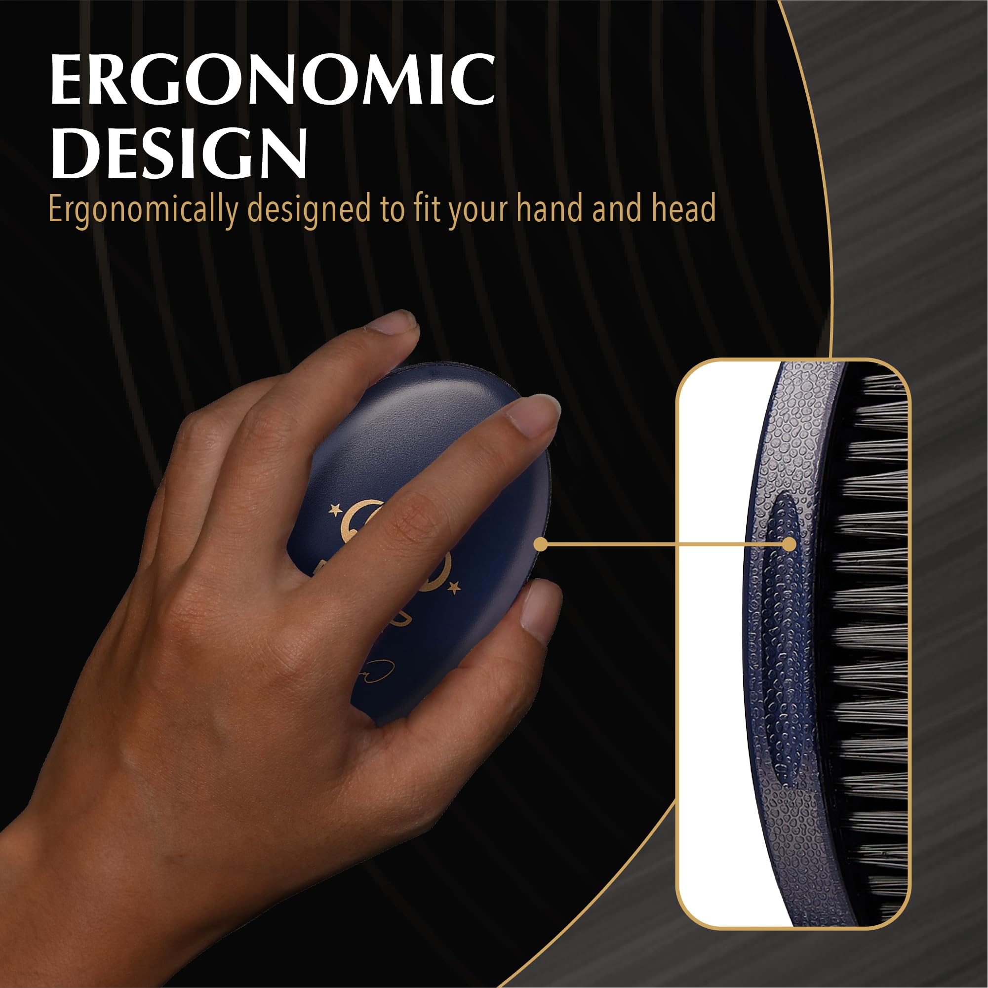 Red by Kiss – brosse adaptée aux cheveux épais pour un entraînement agressif des vagues.