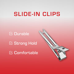 RED by Kiss – clip métallique durable pour un usage pro et à domicile