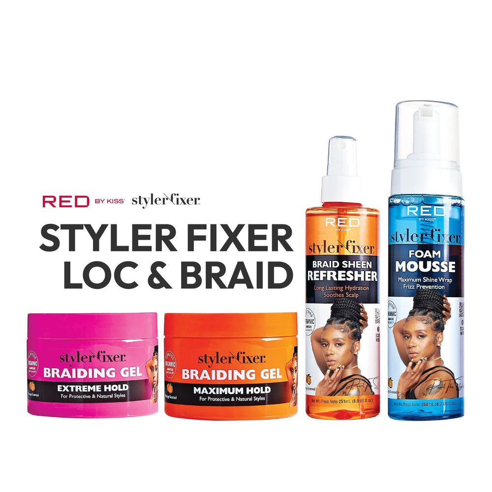 Red by Kiss gel coiffant – ingrédients biologiques pour soin des cheveux et sécurité.