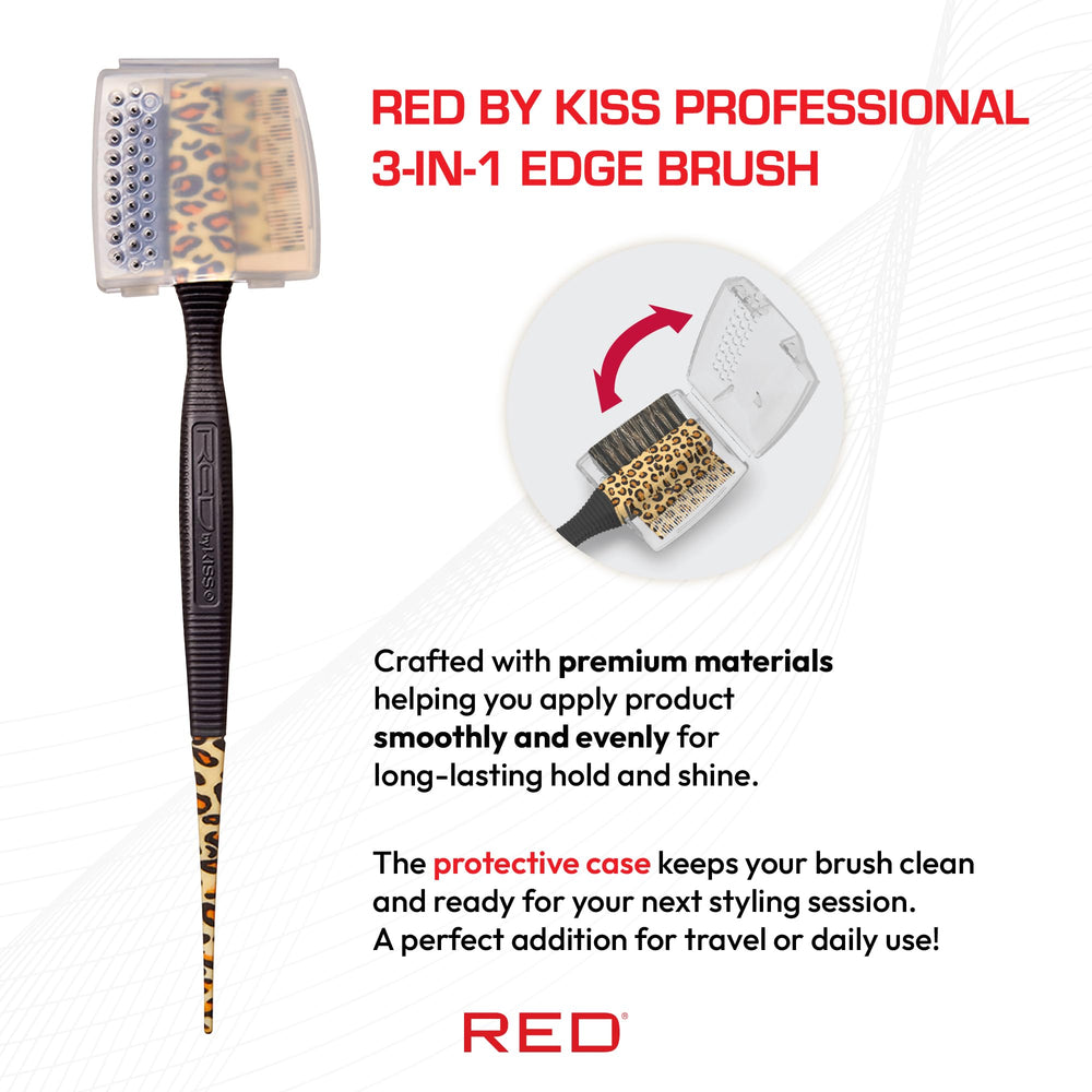 Peigne à dents fin Red by Kiss, précision pour des séparations nettes.