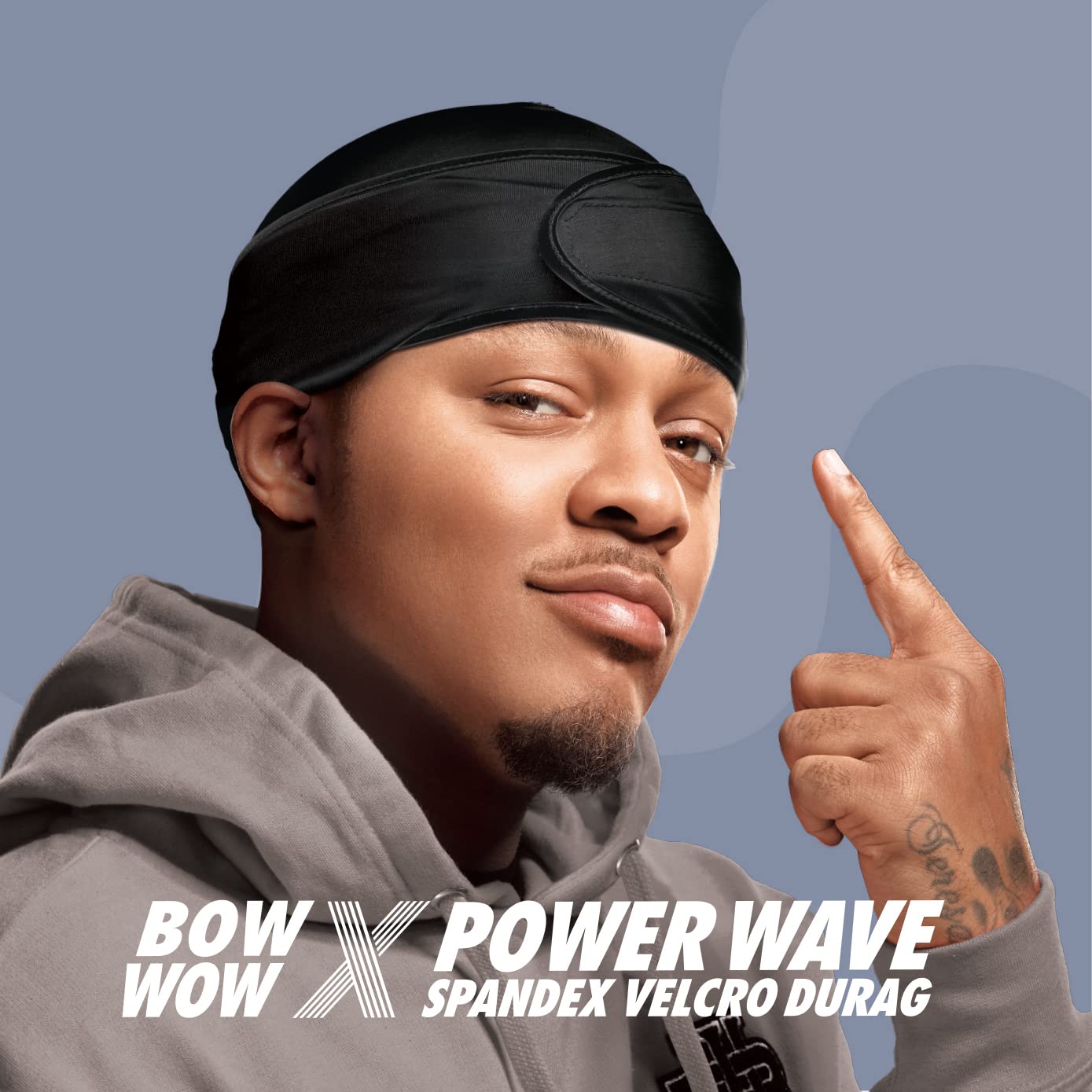 Red by Kiss Bow Wow Power Wave Durag – arrière, look épuré et maintien discret de la coiffure.