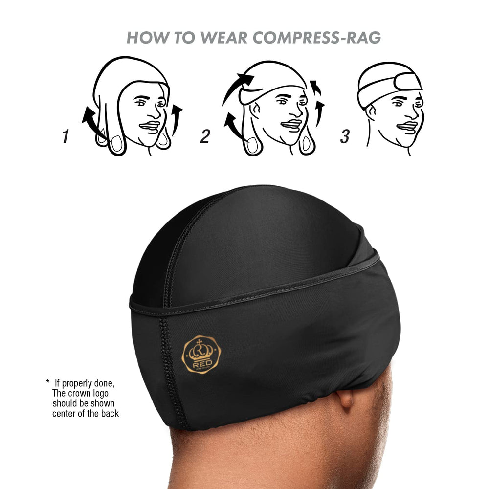 Red by Kiss Bow Wow Power Wave Durag – détail finition, coutures durables pour usage quotidien.