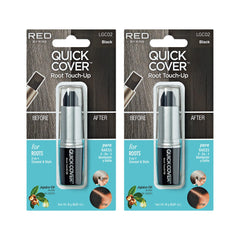 RED by Kiss stylo retouche racines noir, duo pratique pour corriger rapidement les repousses.