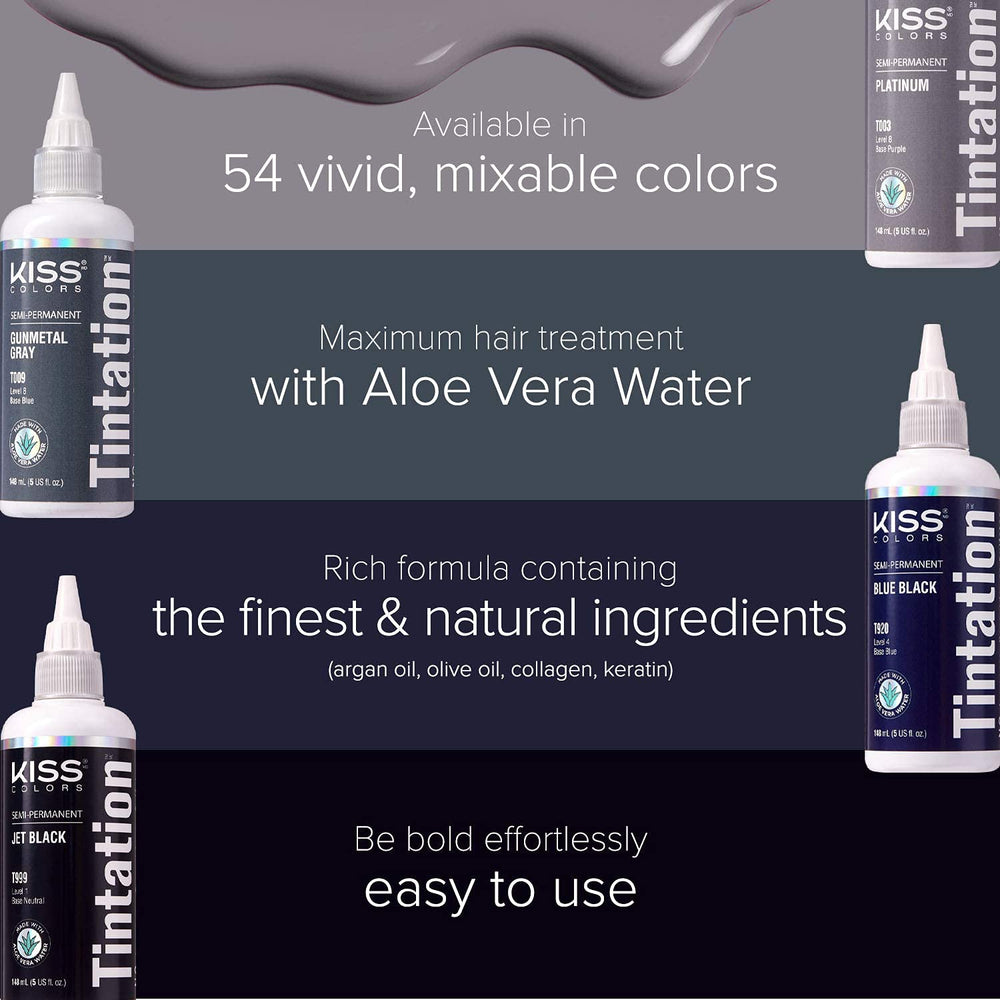 Red by Kiss Tintation – aloé-vera-eau base hydratante pour le cuir chevelu.