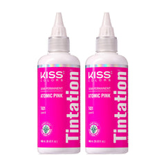 Red by Kiss Tintation Atomic Pink – bouteille prête à une couleur intense et durable.