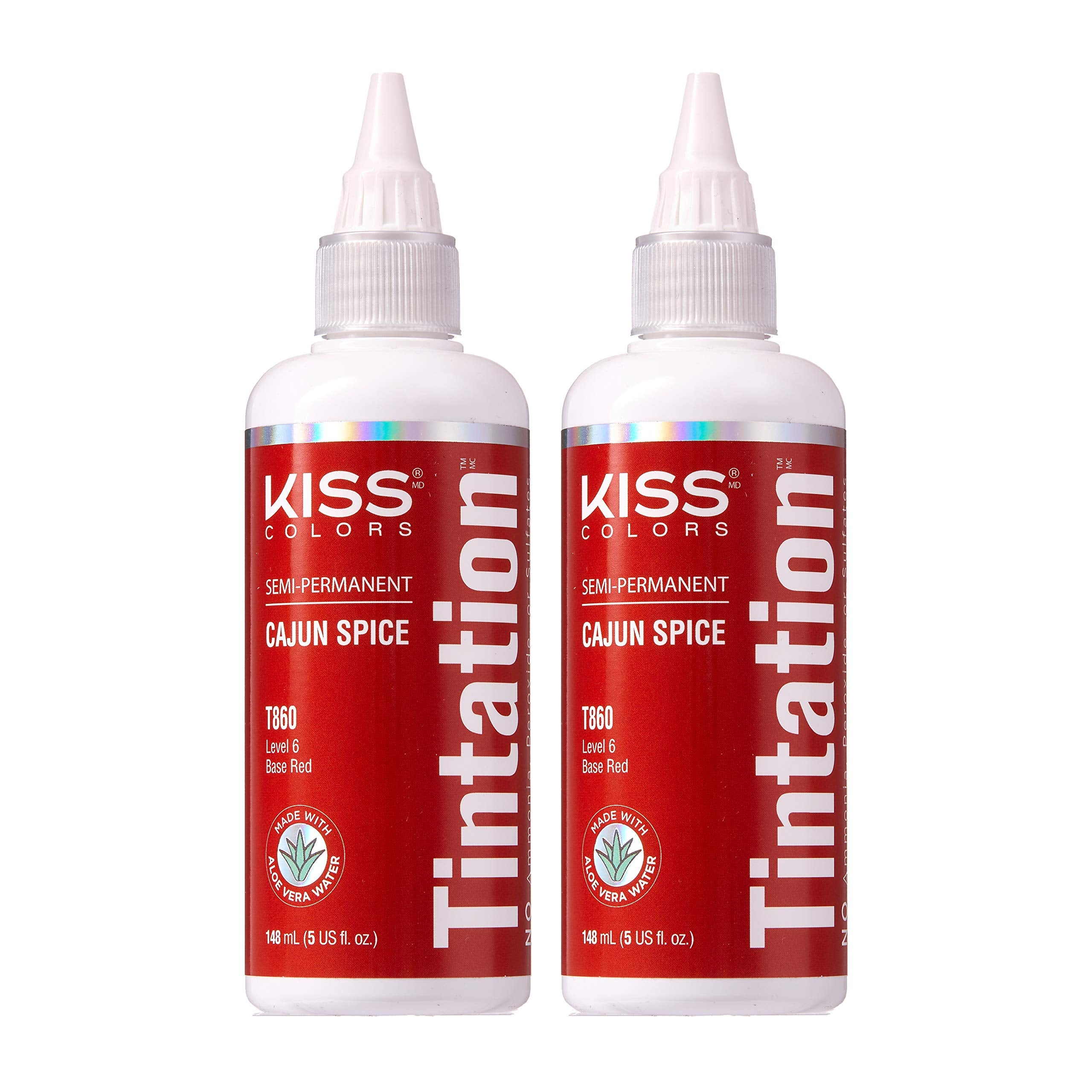 Red by Kiss Tintation Cajun Spice – Bouteille couleur durable pour cheveux.