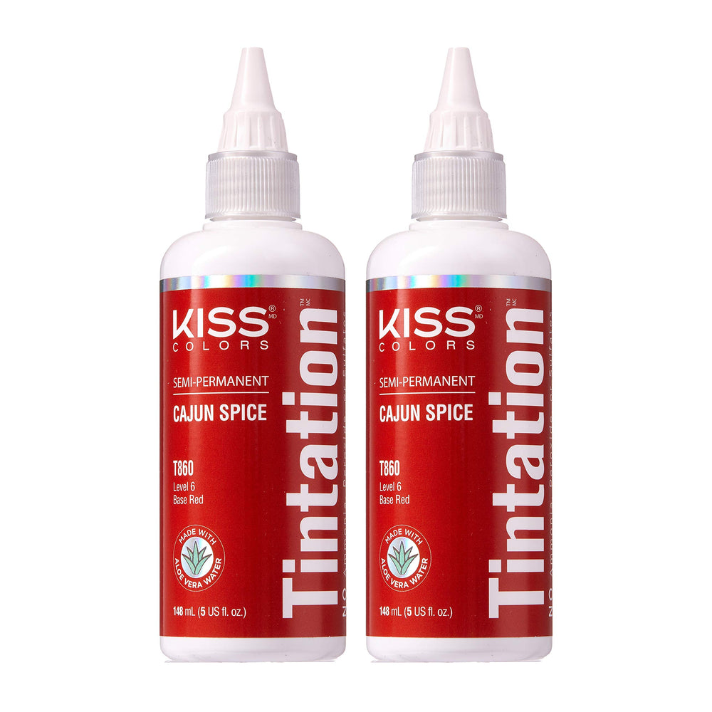 Red by Kiss Tintation Cajun Spice – Bouteille couleur durable pour cheveux.