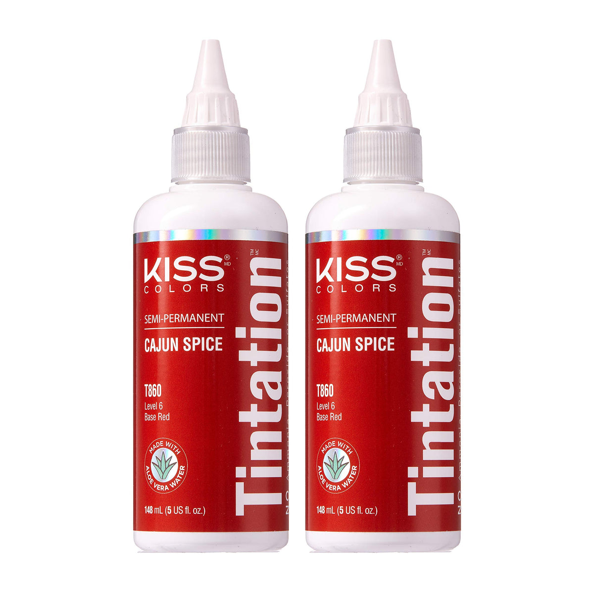 Red by Kiss Tintation Cajun Spice – Bouteille couleur durable pour cheveux.