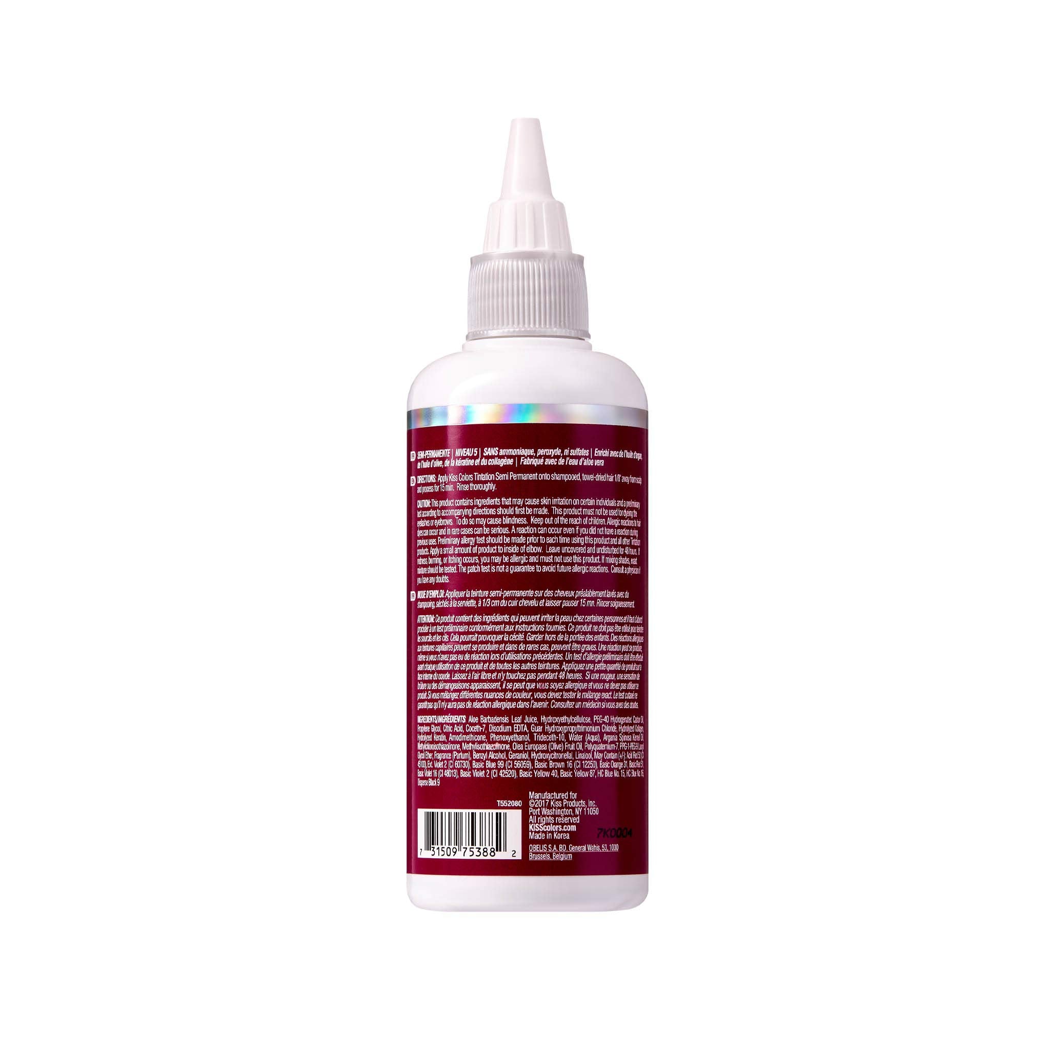 Red by Kiss Tintation – crème colorante prête à l’emploi pour un look audacieux.