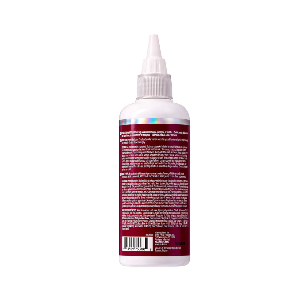 Red by Kiss Tintation – crème colorante prête à l’emploi pour un look audacieux.