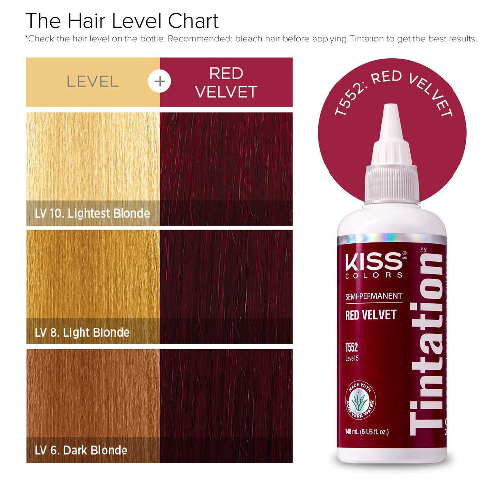 Red by Kiss Tintation – eau d'Aloe Vera apaise le cuir chevelu pendant l'application.