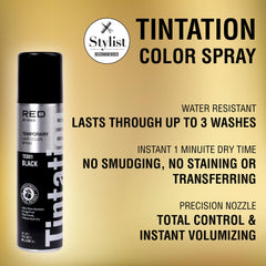 Red by Kiss Tintation Spray application précise sur la ligne capillaire