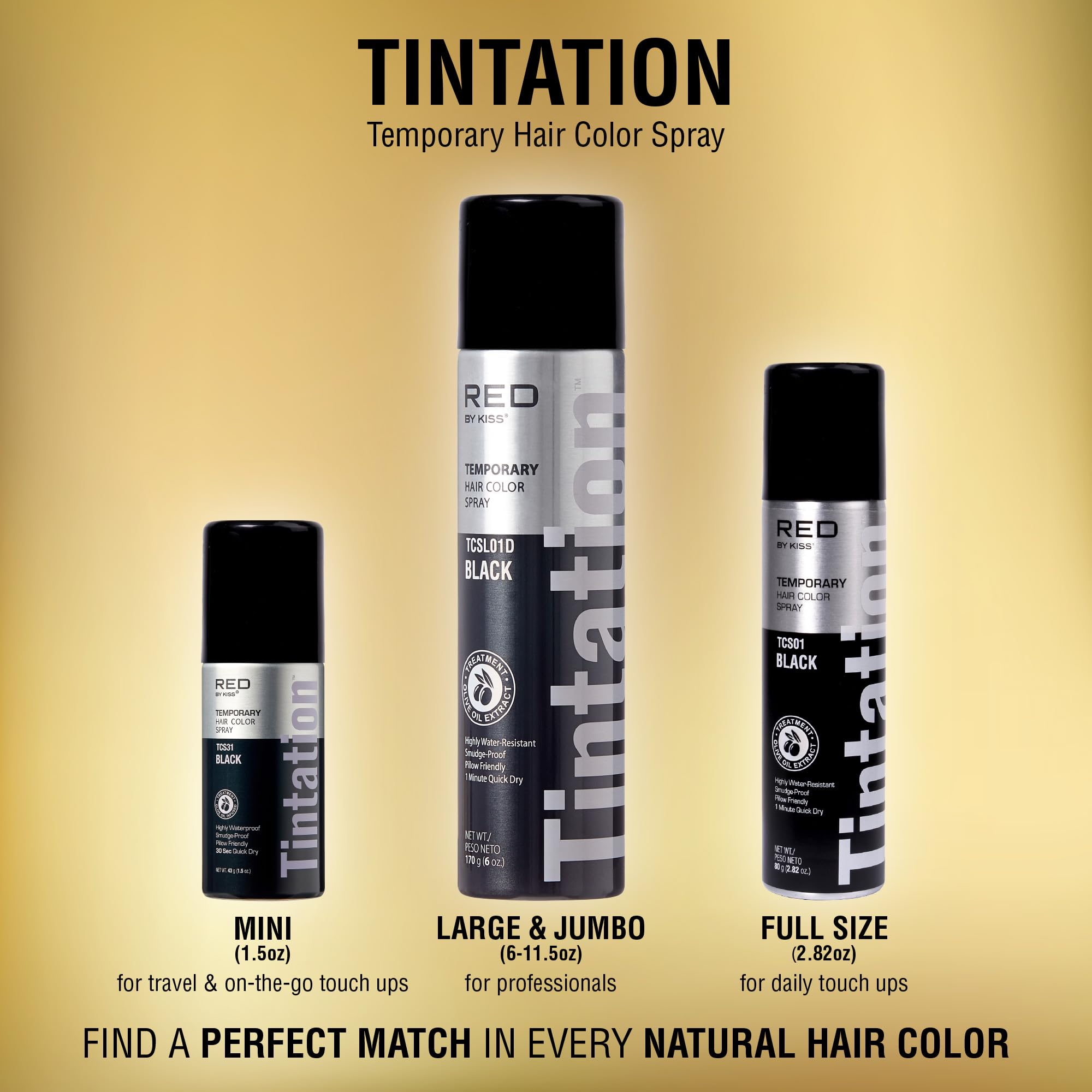 Red by Kiss Tintation Spray formule sans ammoniaque et sans peroxyde