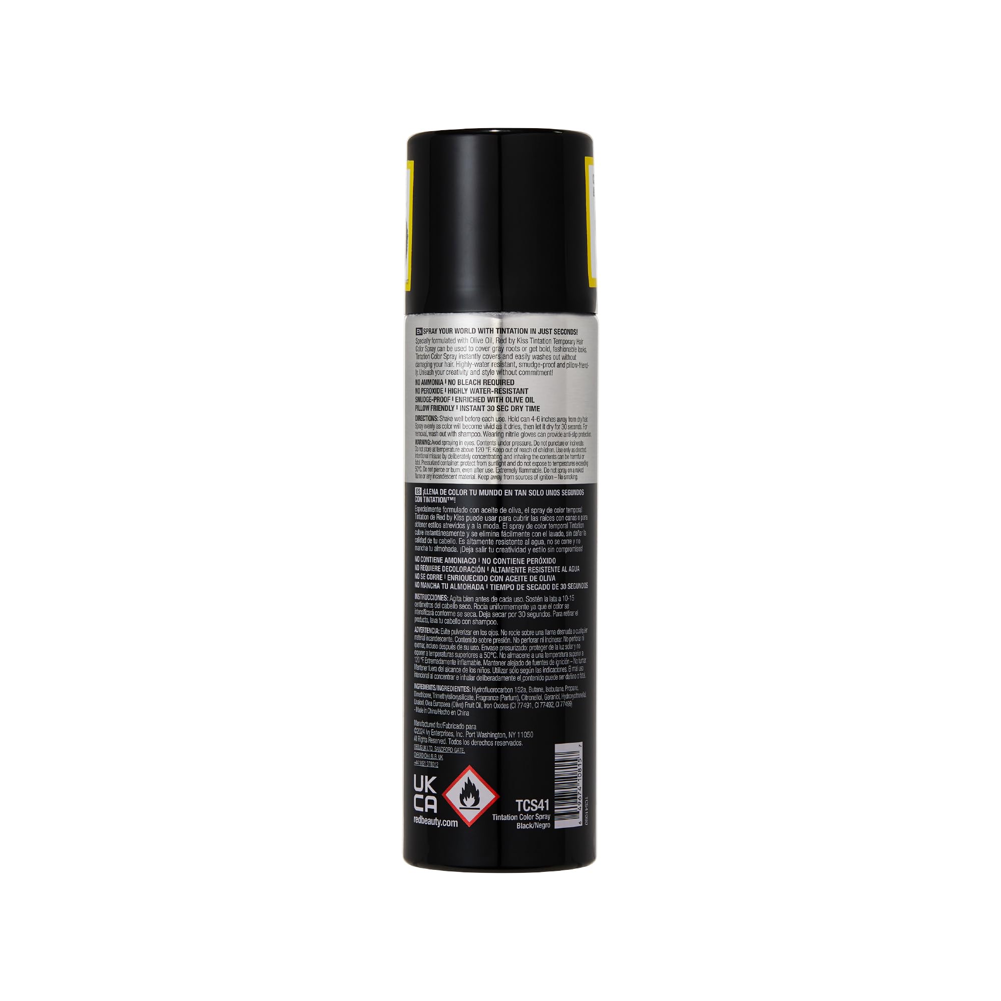 Red by Kiss Tintation Spray – formule sans ammoniac et sans peroxyde.