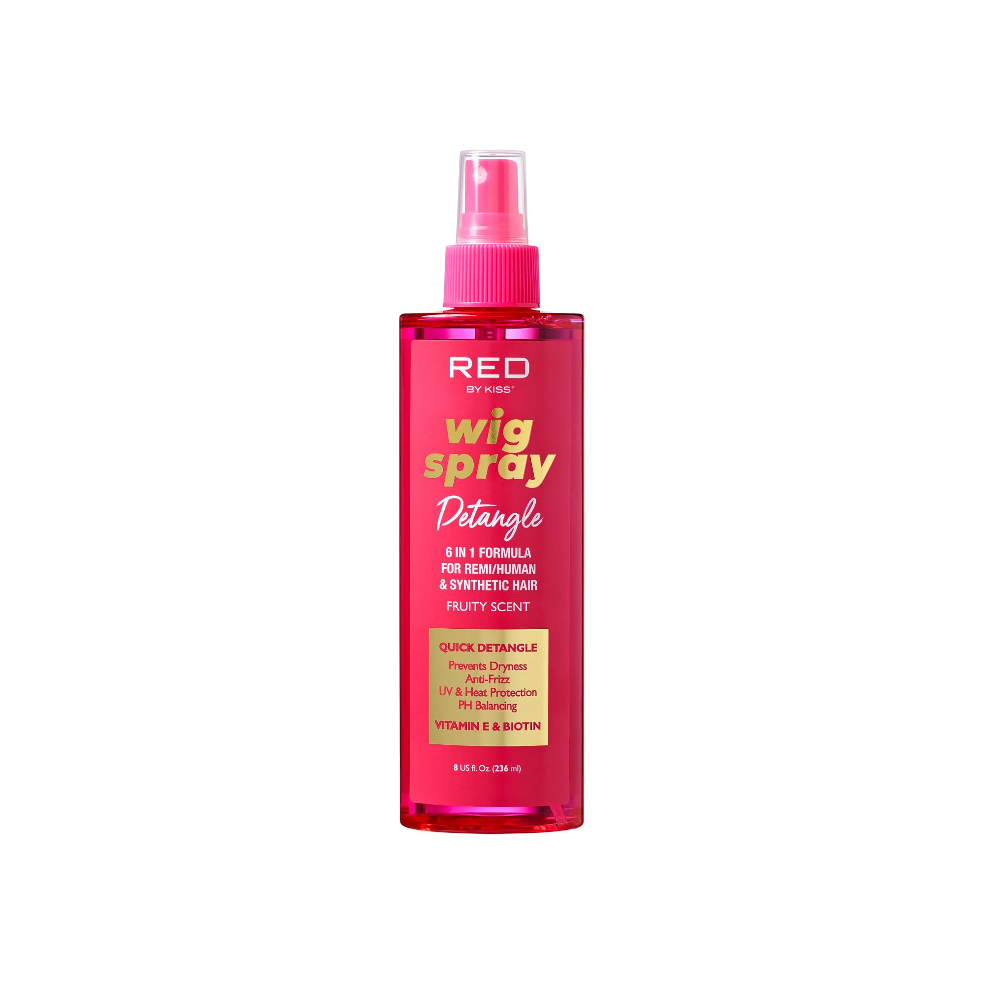 Red by Kiss Wig Spray : brillance extérieure durable pour wig