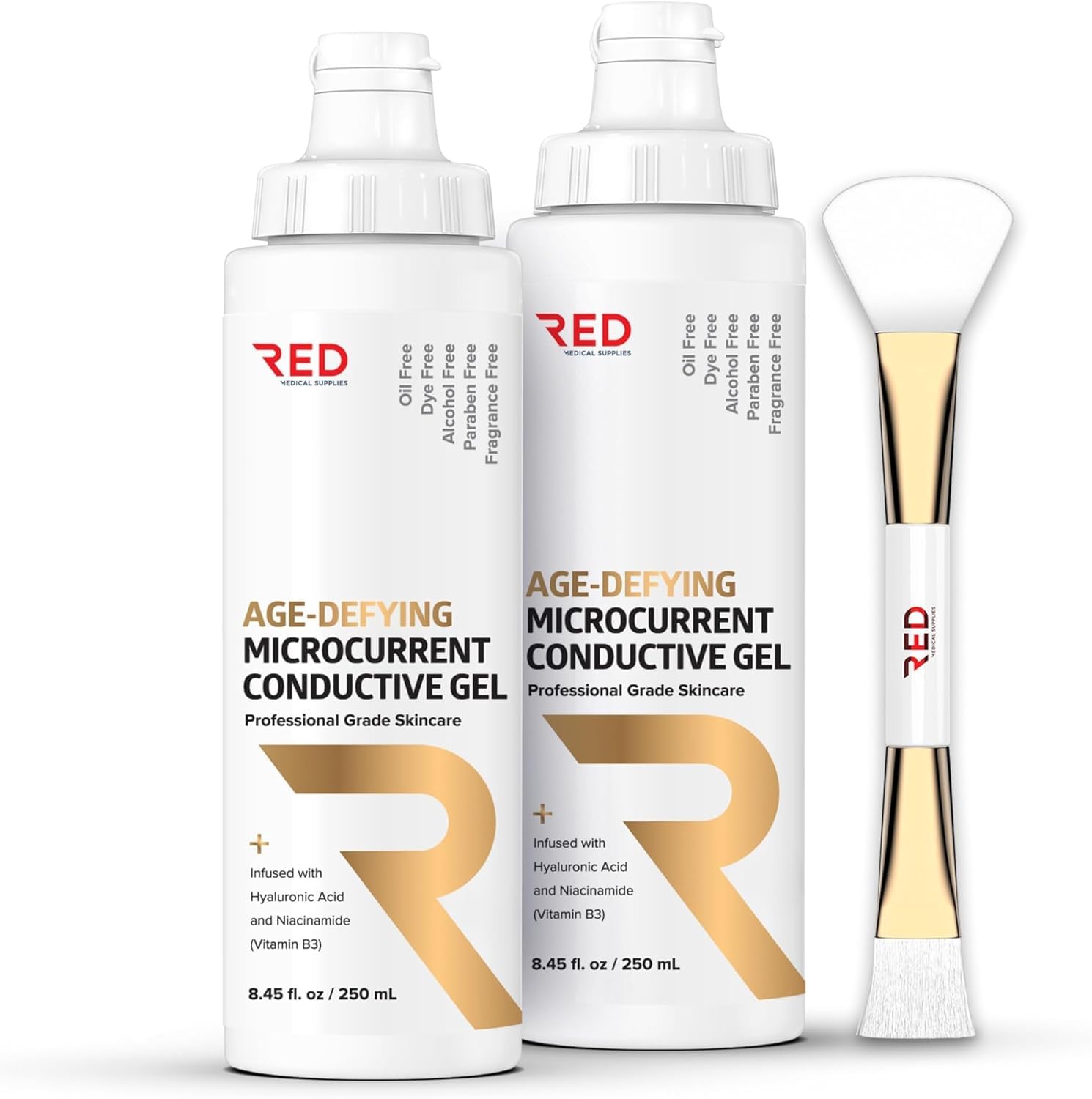 RED Medical Supplies gel conducteur anti-âge avec hyaluronique, pour microcourant doux