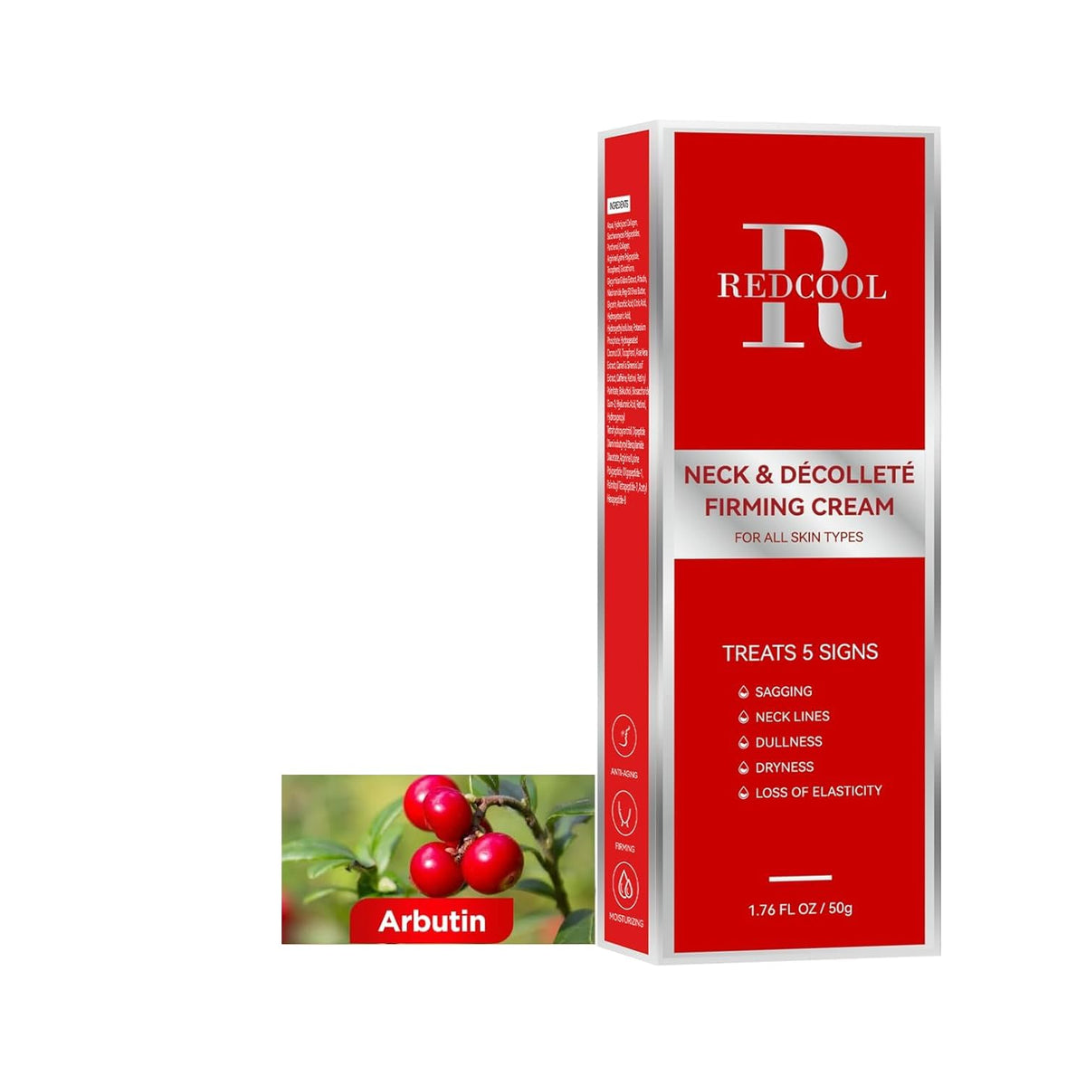 Redcool Crème Raffermissante du Cou, flacon — amélioration de la fermeté et de l'élasticité du cou